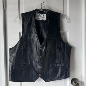 Vintage Biker Leather Vest